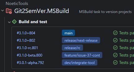 TeamCity build labeling example